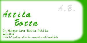 attila botta business card